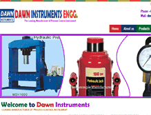 Tablet Screenshot of dawninstruments.com